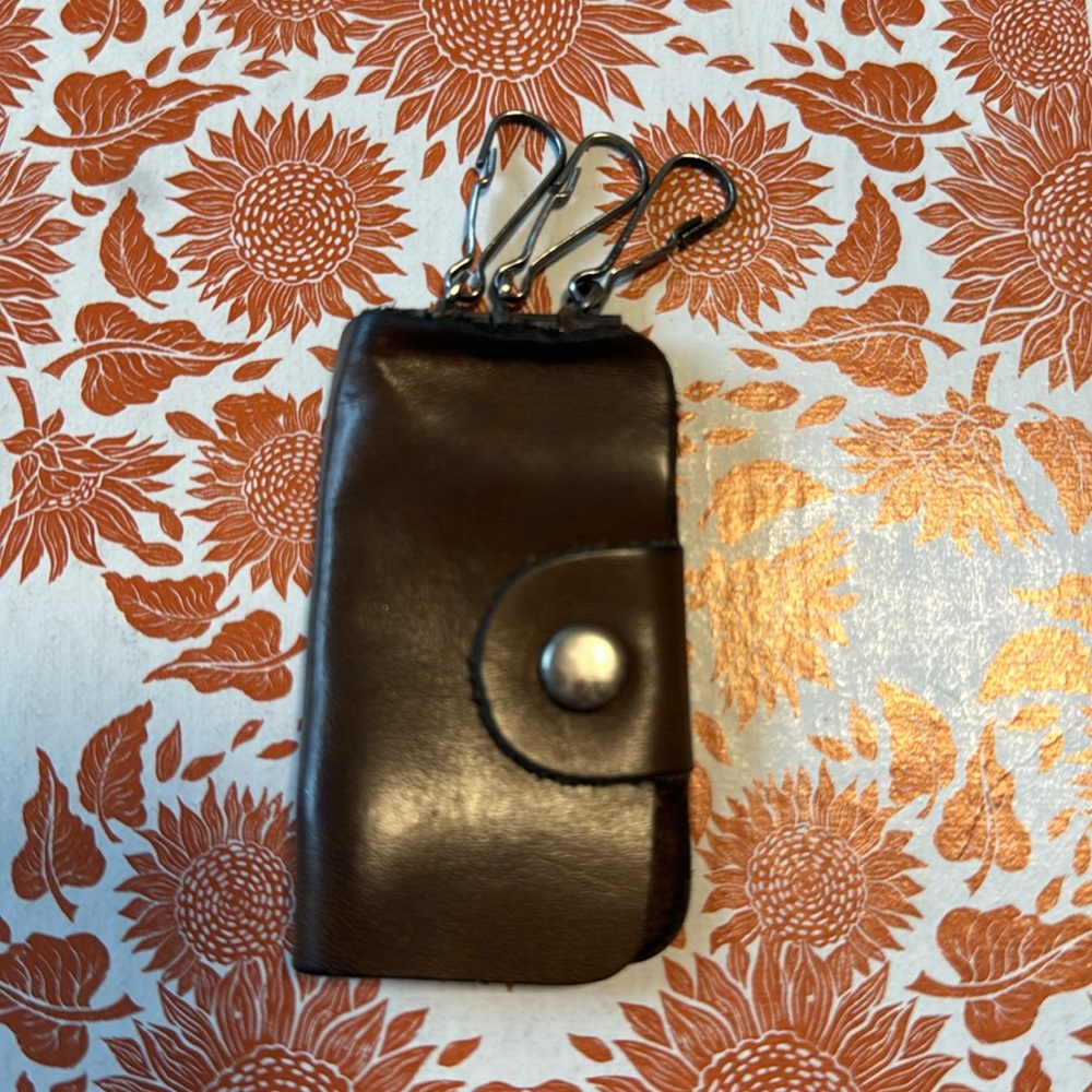 Vintage leather key holder fiat